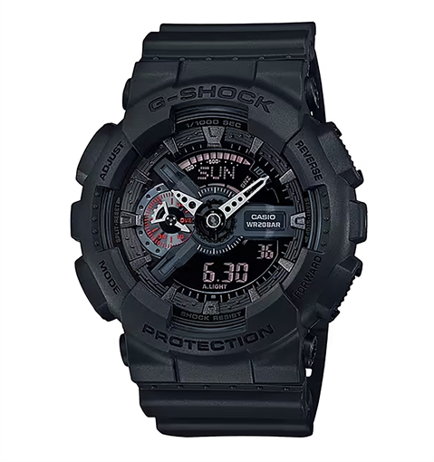 Picture of GSHOCK MILITARY ANALOG DIG BLACK GA110MB1ACR