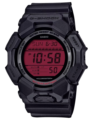 Picture of GSHOCK GD-010BBR-1CR  DIGITAL MOVEMENT  BLK/RED GD010BBR1CR 889232400679
