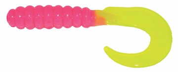 Picture of GSM 2" CURL TAIL GRUB BUBLEGUM/CHART TAIL 10 PK CTG209