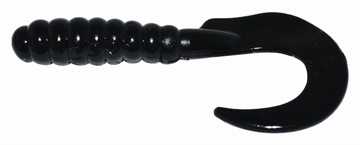 Picture of GSM 2" CURL TAIL GRUB BLACK 10 PK CTG210