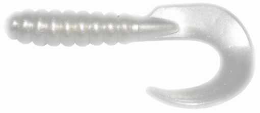 Picture of GSM 2" CURL TAIL GRUB PEARL 10 PK CTG213