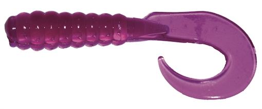 Picture of GSM 2" CURL TAIL GRUB PURPLE 10 PK CTG202