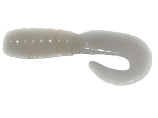Picture of GSM 2" CURL TAIL GRUB WHITE 10 PK CTG211