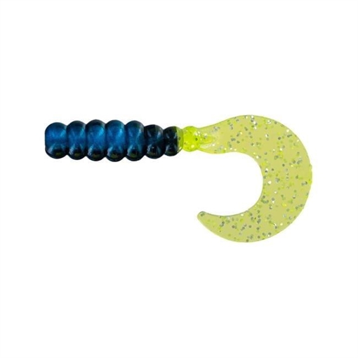 Picture of GSM 2" FAT GRUB BLACK/BLUE/CHART SILVER 100 PK FG205-100