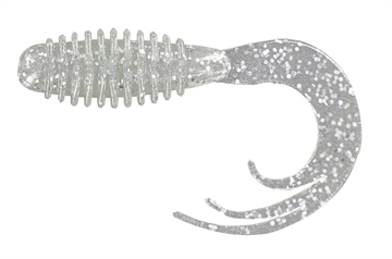 Picture of GSM 2" RING TRIPLE TIP GRUB GLOW SILVER 10 PK RTTG212
