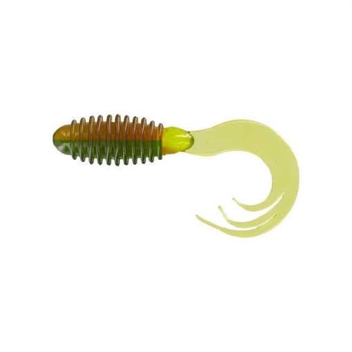 Picture of GSM 2" RING TRIPLE TIP GRUB GREEN WEENIE 10 PK RTTG228