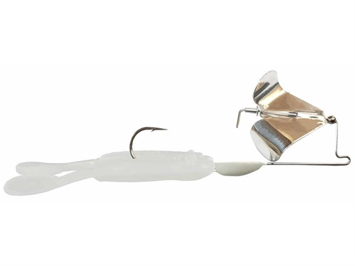 Picture of GSM 3/8OZ TOUR TOAD BUZZBAIT SILVER BLADE/WHITE TOAD STBUZZ38-01