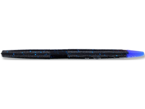 Picture of GSM SENKO BLACK W/ LARGE BLUE FLAKE/CLEAR BLUE TAIL (10 PACK) YAM-9-10-523