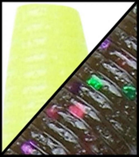 Picture of GSM SENKO GREEN PUMPKIN W/ CHARTREUSE TAIL (10 PACK) YAM-9-10-913