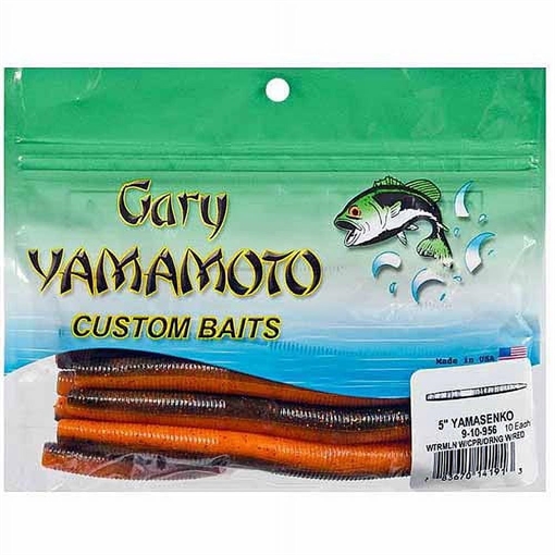 Picture of GSM SENKO WATERMELON W/ COPPER FLAKE/ORANGE W/ RED FLAKE 10PK YAM-9-10-956