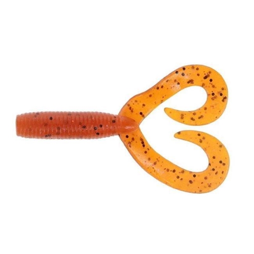 Picture of GSM DOUBLE TAIL GRUB FIRE CRAW (20 PACK) YAM-15-20-9003