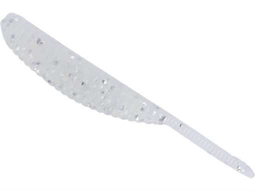 Picture of GSM SHAD SHAPE WORM BLUE PEARL W/ LARGE SILVER FLAKE 10PK YAM-68JR-10-031