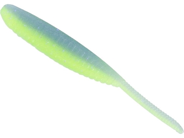 Picture of GSM SHAD SHAPE WORM / CHARTREUSE/ELECTRIC BLUE (10 PACK) YAM-68JR-10-9007