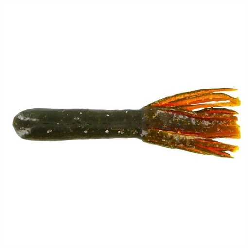 Picture of GSM TOUR FLIPPER TUBE / GREEN PUMPKIN/ORANGE TAIL (8 PACK) BBB-SSTUB4-02