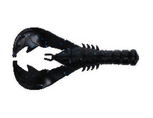 Picture of GSM YAMA CRAW / BLACK W/ LARGE BLUE FLAKE (6 PACK) YAM-CRAW4-021