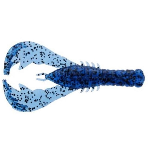 Picture of GSM YAMA CRAW / BLUE W/ LARGE BLACK FLAKE (6 PACK) YAM-CRAW4-417