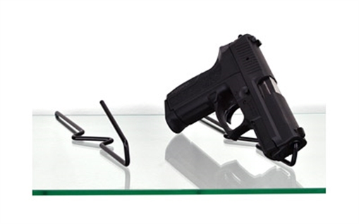Picture of Gun Storage Solutions Handgun Back Kikstands, Vinyl Coated, Fits Guns As Small As .22 Caliber, 1 Per Stand, Free Standing BKIK10