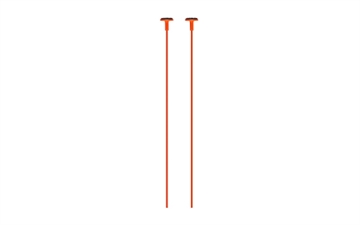 Picture of Gun Storage Solutions Rifle Rods, Fit .17 Caliber and Larger, 14" Length, Orange, 2 Pack RR17CAL-OR