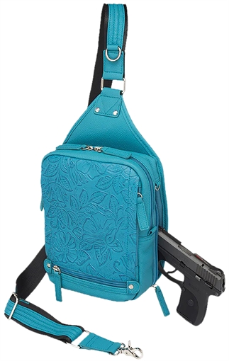 Picture of GTM GTM-110/TBLUE MINI SLING COWHIDE TURQ GTM110TBLUE