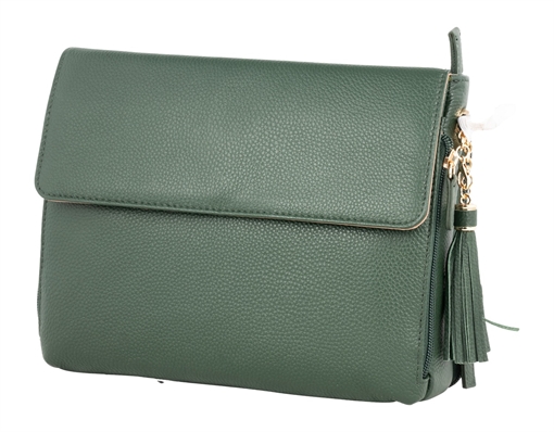 Picture of GTM GTM-22/PB FOREST  CLUTCH PURSE CROSSBODY-COW GTM22/PBFOREST