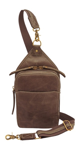 Picture of GTM GTM-CZY/106 BROWN COMPACT SLING CROSSBDY-BUFF GTMCZY/106BROWN