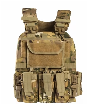 Picture of GUARD DOG BODY ARMOR DANE PLATE CARRIER MULTICAM ADJUSTABLE WITH MULTIPLE POUCHES DANE-MC