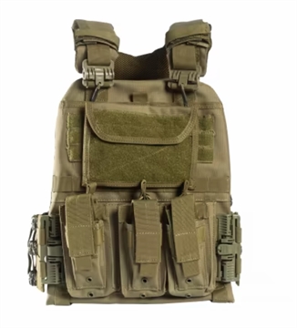 Picture of GUARD DOG BODY ARMOR DANE PLATE CARRIER OD GREEN ADJUSTABLE WITH MULTIPLE POUCHES DANE-ODG