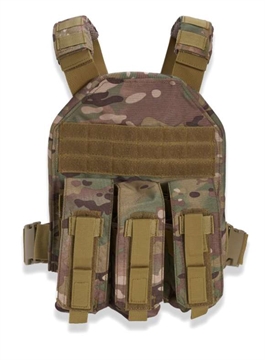 Picture of GUARD DOG BODY ARMOR TERRIER PLATE CARRIER MULTICAM ADJUSTABLE WITH MULTIPLE POUCHES TERRIER-MC
