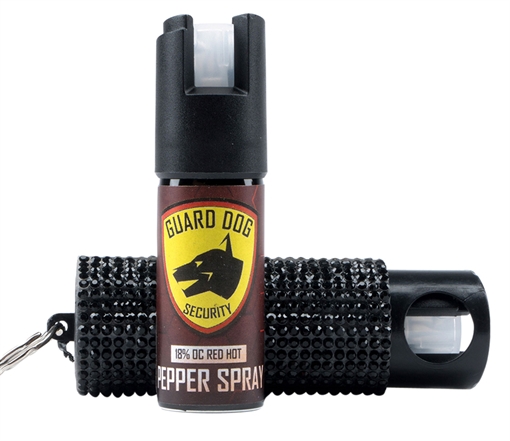 Picture of GUARD DOG BLING IT ON PEPPER SPRAY W/ BLING DESIGN BLACK PSGDBOBK