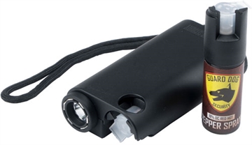 Picture of GUARD DOG OLYMPIAN 3-IN-1 BLK STUN GUN/LIGHT/PEPPER SPRAY SGPSTLGDOBK