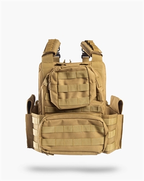 Picture of GUARD DOG BODY ARMOR SHEPPARD PLATE CARRIER FDE ADJUSTABLE WITH MULTIPLE POUCHES SHEPPARD-FDE