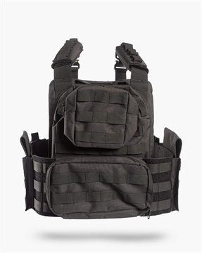 Picture of GUARD DOG BODY ARMOR SHEPPARD PLATE CARRIER BLACK ADJUSTABLE WITH MULTIPLE POUCHES SHEPPARD-BLK