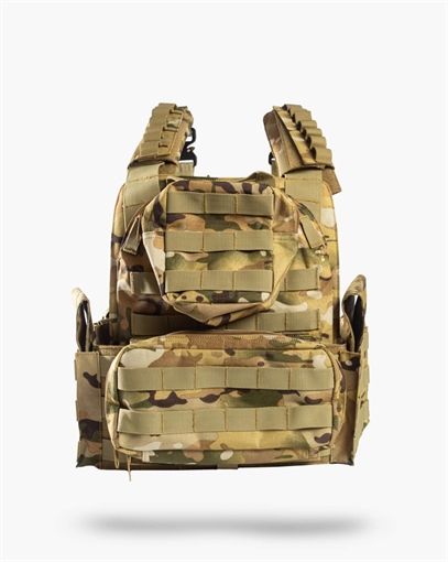 Picture of GUARD DOG BODY ARMOR SHEPPARD PLATE CARRIER MULTICAM ADJUSTABLE WITH MULTIPLE POUCHES SHEPPARD-MC