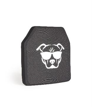 Picture of Guard Dog Tactical Level lll UHMWPE 10X12 Ceramic Plate 3.9 Lbs/Per - Black UHMWPE-III-PLATE