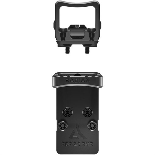 Picture of Radian Weapons Guardian, Holosun 407/507 Optic Guard Mount, Fits Walther PDP 2.0, Anodized Finish, Black, Includes Stealth Back Up Iron Sights H0012