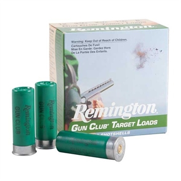Picture of Remington Gun Club, Target Loads, 12 Gauge, 2.75", 2.75 Dram, #7.5, 1 1/8 oz, Shotshell, 25 Round Box 20244 20230