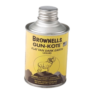 Picture of Brownells GUN-KOTE OVEN CURE GUN FINISH, 8OZ, FLAT TAN DARK EARTH 2404F