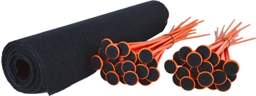 Picture of GSS LARGE RIFLE ROD KIT 40 ORG RIFLE RODS .22 CAL SHELF LINER RR40SKOR