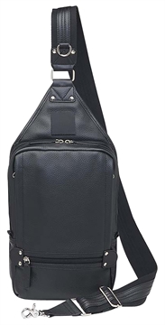 Picture of Gun Tote'n Mamas/Kingport Sling Backpack Black Leather Includes Standard Holster GTM108BK