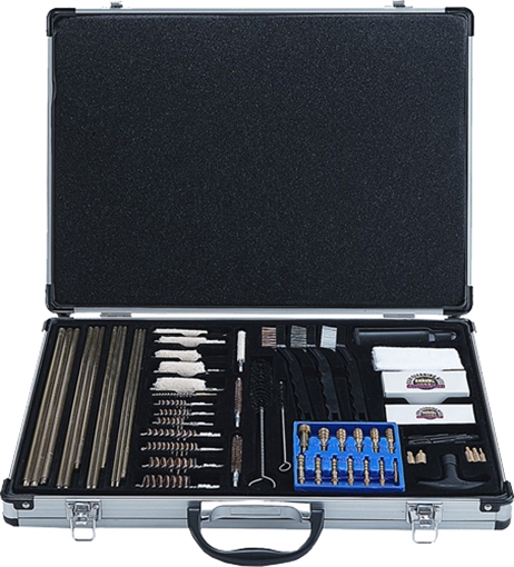 Picture of DAC Super Deluxe Universal Gun Cleaning Kit Multi-Caliber/61 Pieces Silver UGC100S