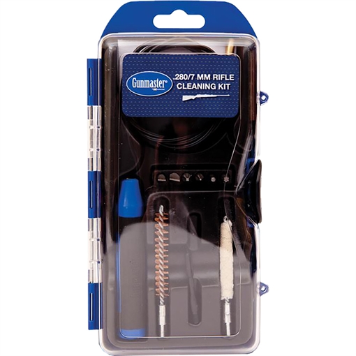Picture of DAC GunMaster Cleaning Kit 7mm 280 Cal Rifle Brass Bristles 12 Black/Blue Clamshell Case GM7LR