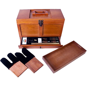 Picture of Gunmaster Gunmaster Universal Cleaning Kit Wooden Toolbox 17 pc. TBX736-1