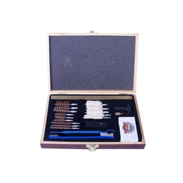 Picture of Gunmaster Gunmaster Universal Select Cleaning Kit Wooden Case .22 cal and larger 30 pc. UGC 56W UGC56W