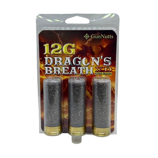 Picture of GunNutts Dragon's Breath XD Extra Dragon Shotshell Ammunition 12ga 2-3/4'' 3/ct GN-12 GA DRAGON'S BREATH XD
