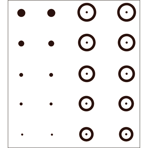 Picture of Gunstar Chubbie Target Reticle Set Black UPN1402699
