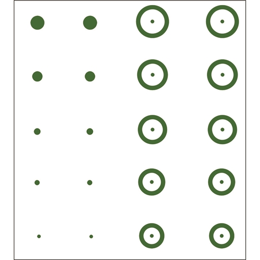 Picture of Gunstar Chubbie Target Reticle Set Green UPN1402700