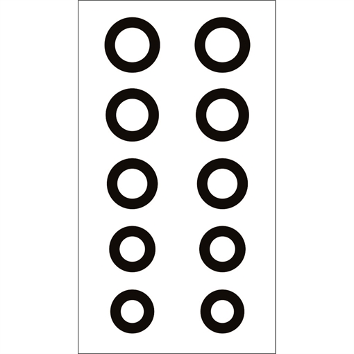 Picture of Gunstar Chubby Circle Reticle Set Black UPN1402722