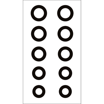 Picture of Gunstar Chubby Circle Reticle Set Black UPN1402722