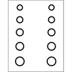 Picture of Gunstar Mini Circles Target Reticle Set Black UPN1402710