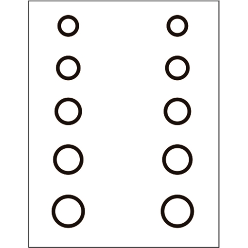 Picture of Gunstar Mini Circles Target Reticle Set Black UPN1402710